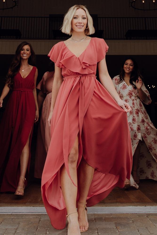 Katya Ruffle Maxi Dress | Rosewood