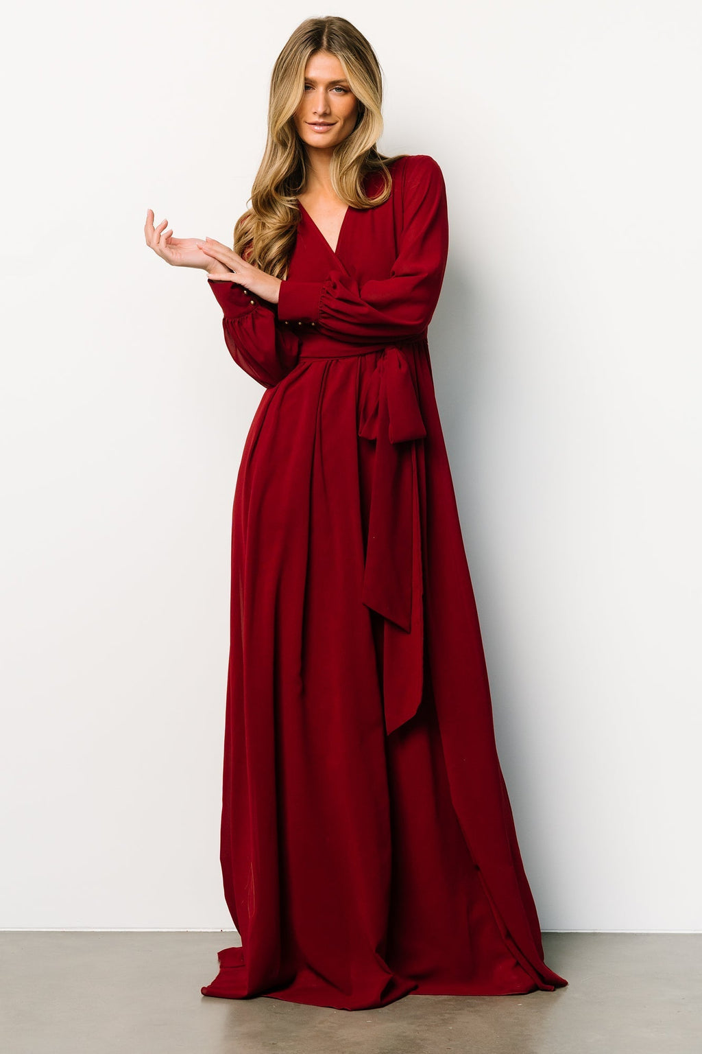 Lydia Maxi Dress | Burgundy